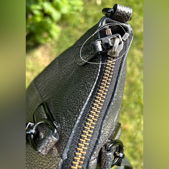 COACH Kelsey Satchel Metallic Leather - Picture 14 of 15